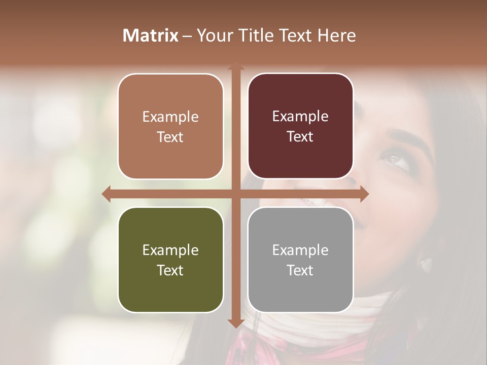 Adult Female Hispanic PowerPoint Template