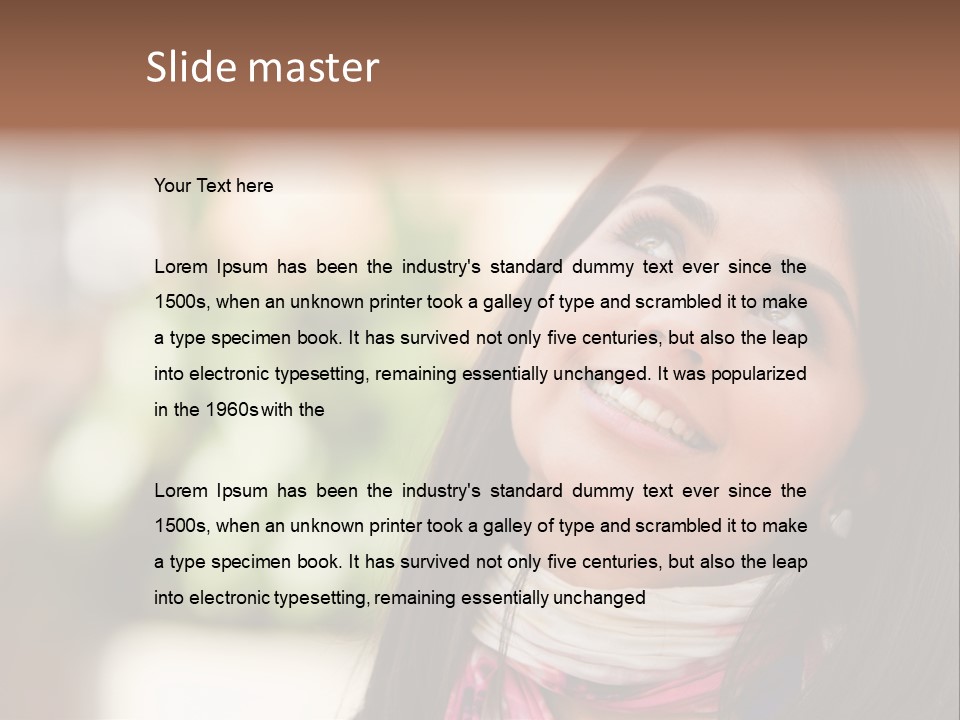 Adult Female Hispanic PowerPoint Template