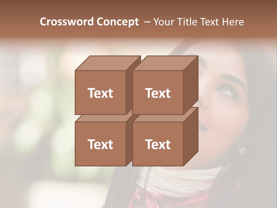 Adult Female Hispanic PowerPoint Template