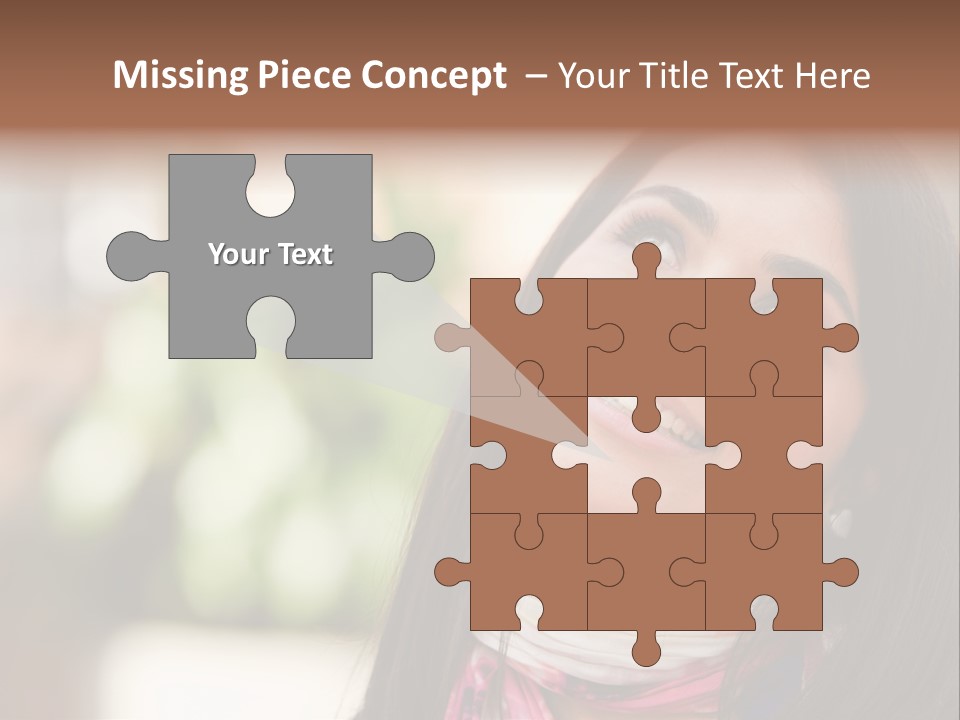 Adult Female Hispanic PowerPoint Template