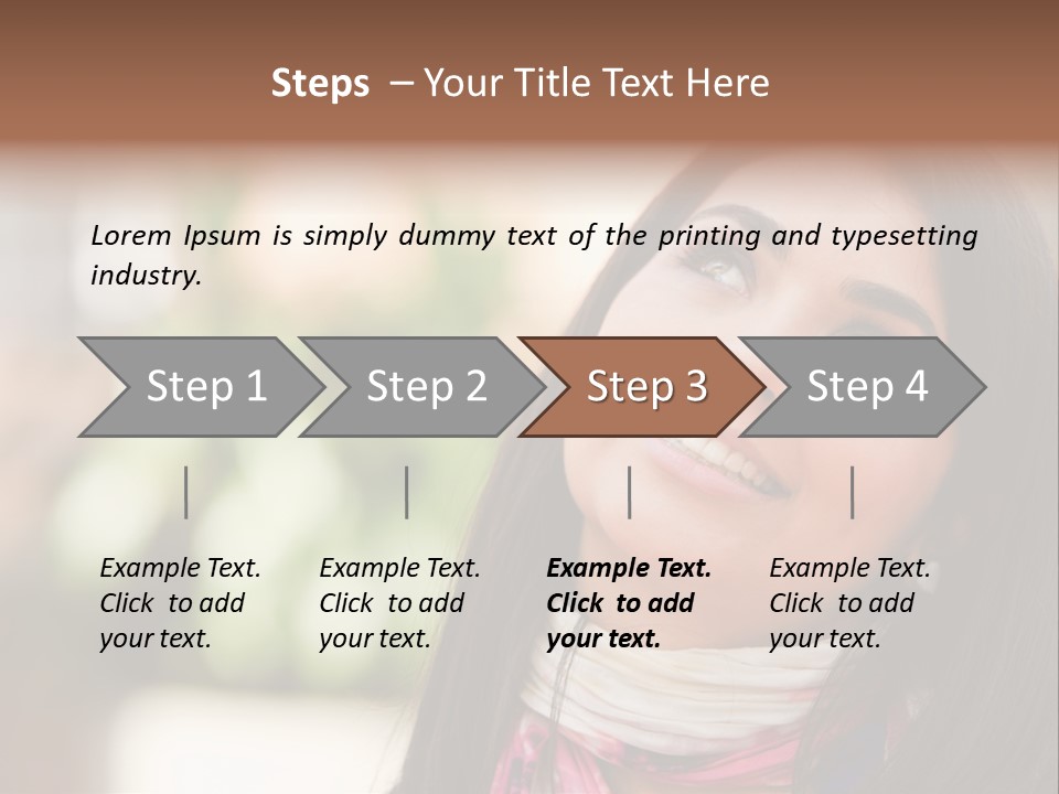 Adult Female Hispanic PowerPoint Template