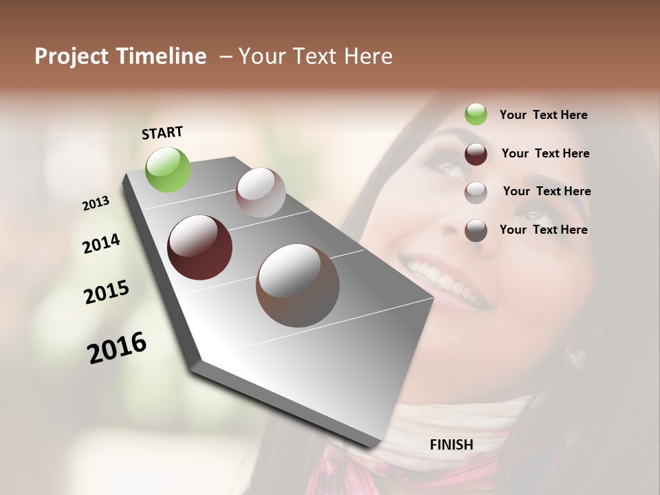 Adult Female Hispanic PowerPoint Template