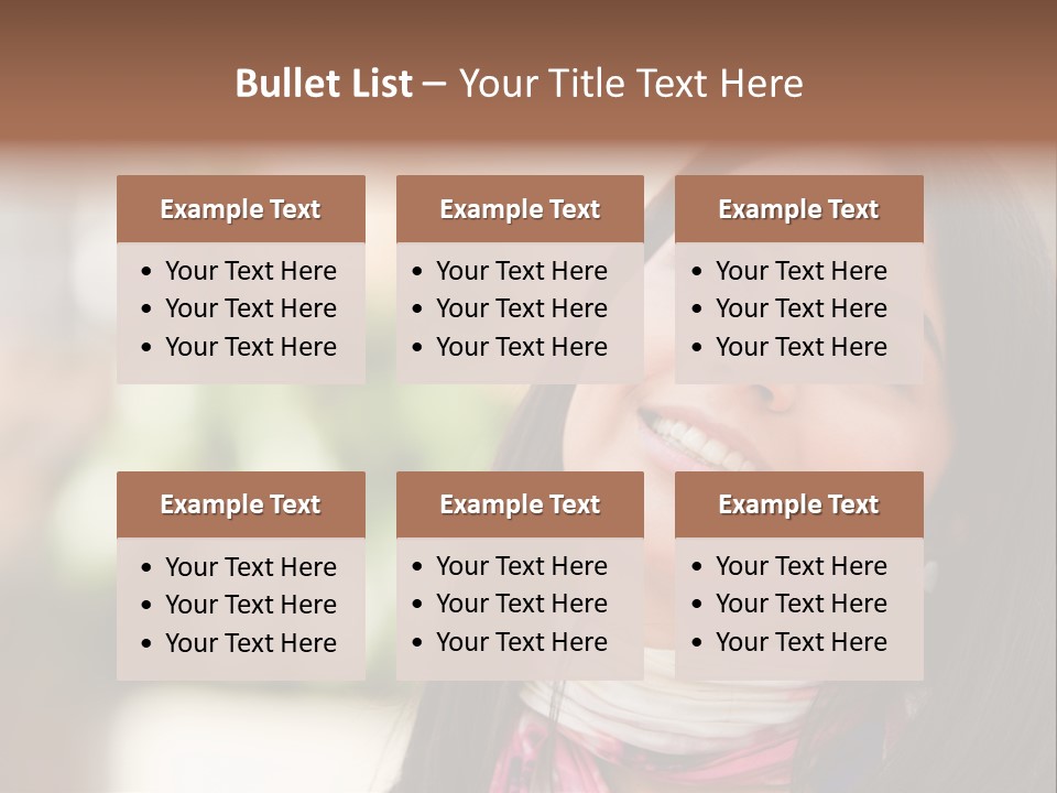 Adult Female Hispanic PowerPoint Template