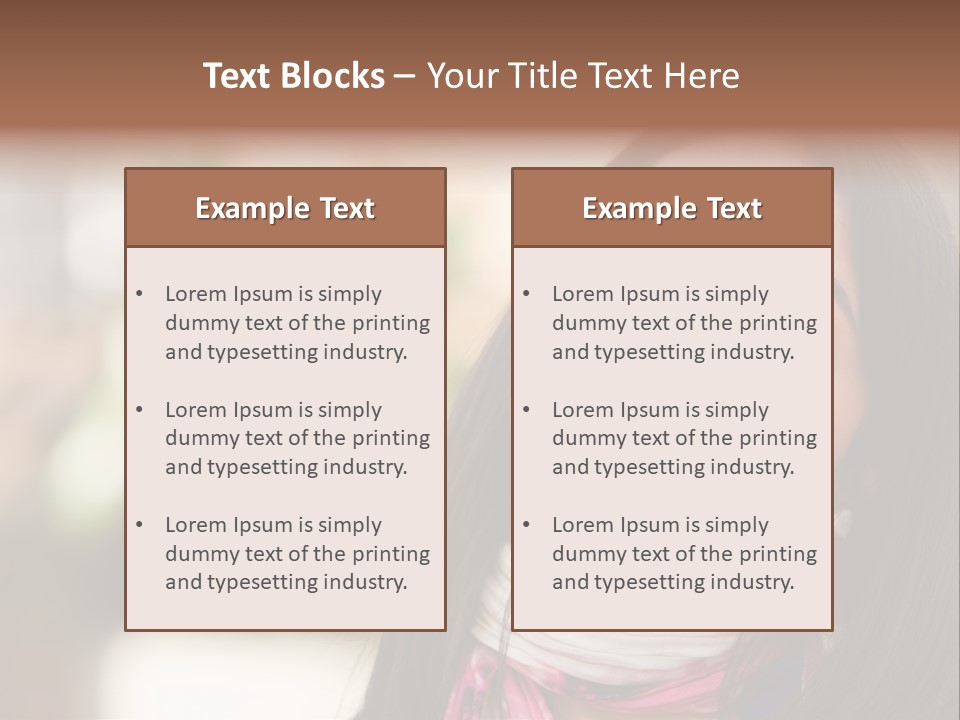 Adult Female Hispanic PowerPoint Template