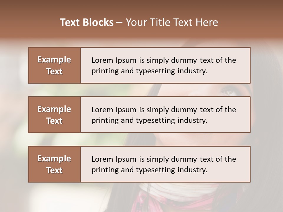 Adult Female Hispanic PowerPoint Template