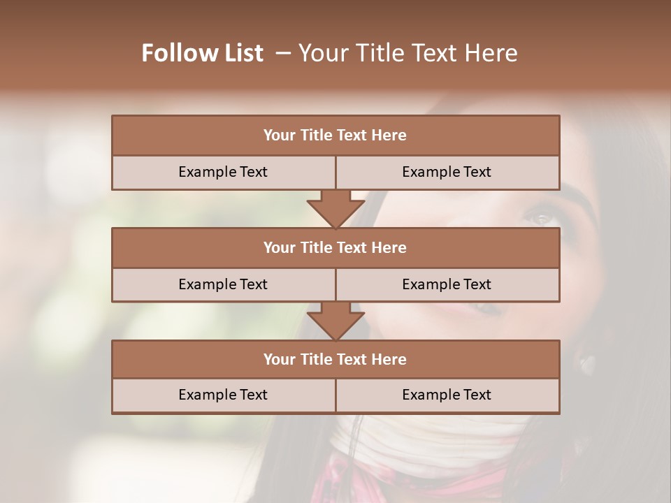 Adult Female Hispanic PowerPoint Template