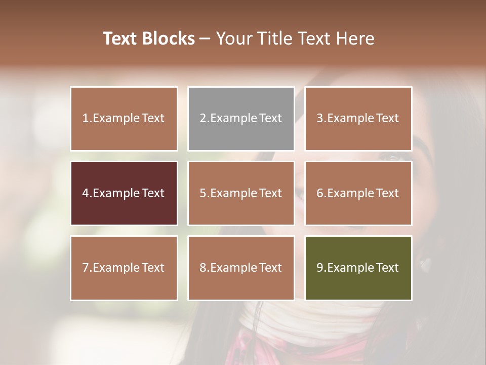 Adult Female Hispanic PowerPoint Template