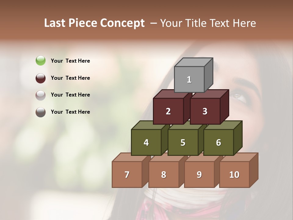 Adult Female Hispanic PowerPoint Template