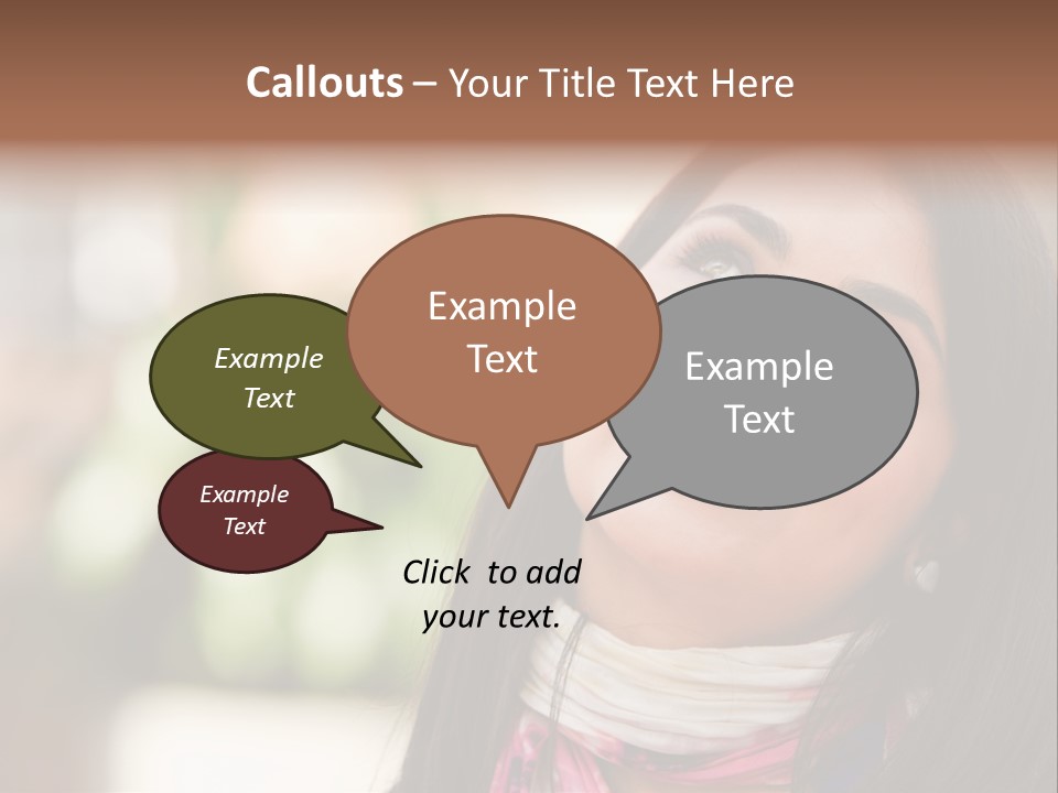 Adult Female Hispanic PowerPoint Template