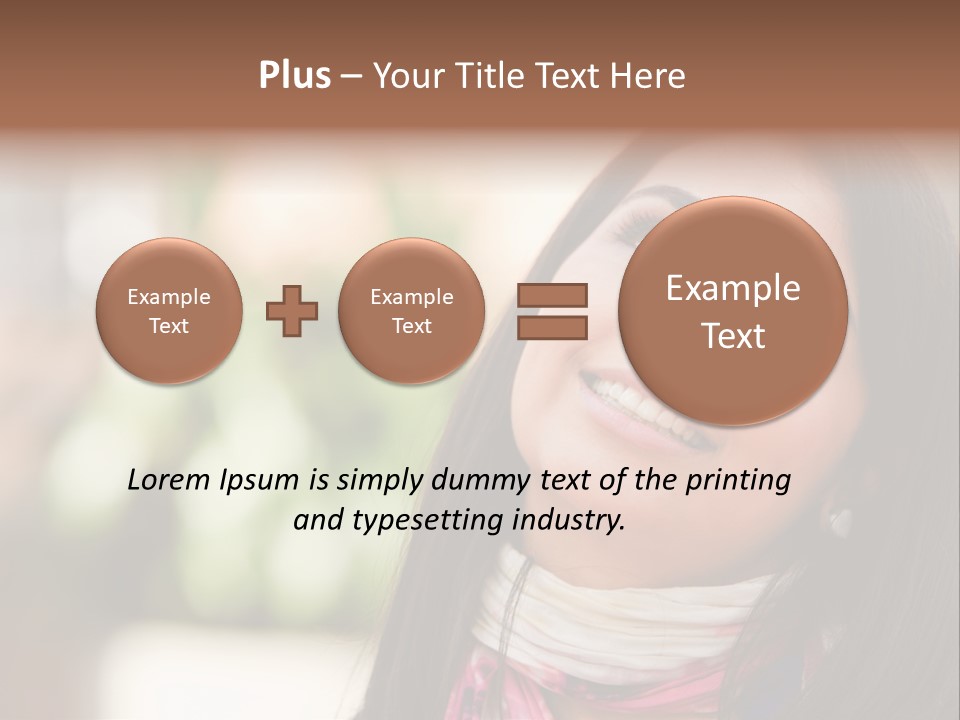 Adult Female Hispanic PowerPoint Template