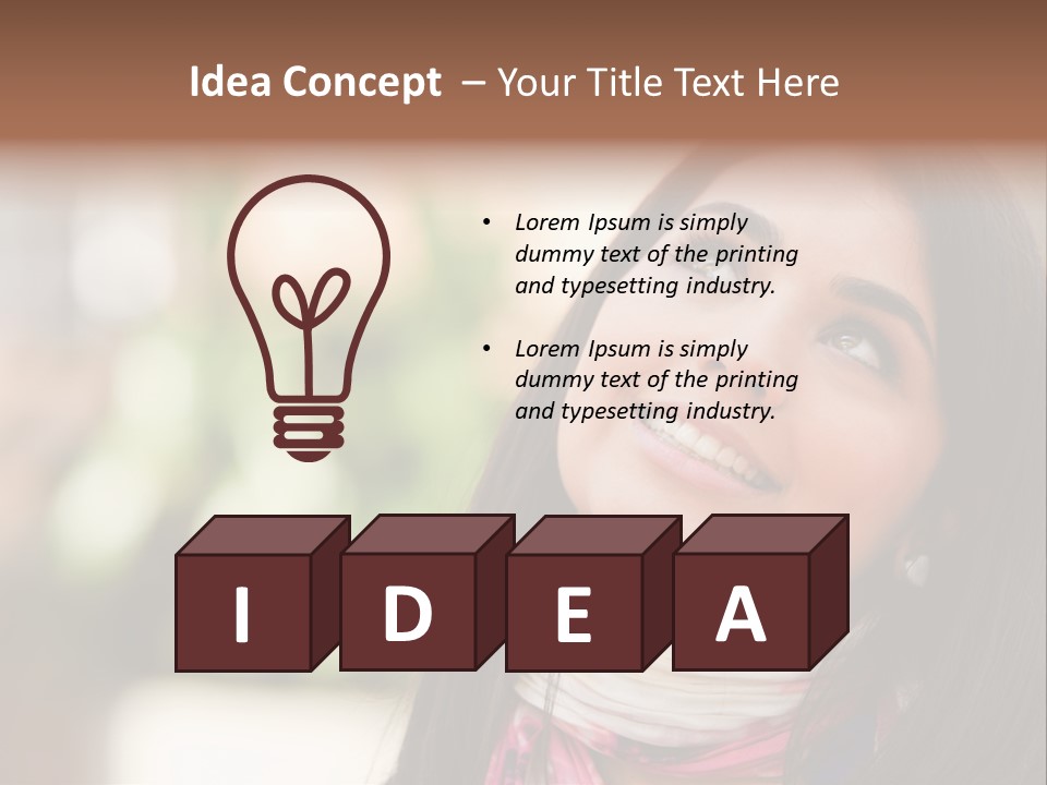 Adult Female Hispanic PowerPoint Template