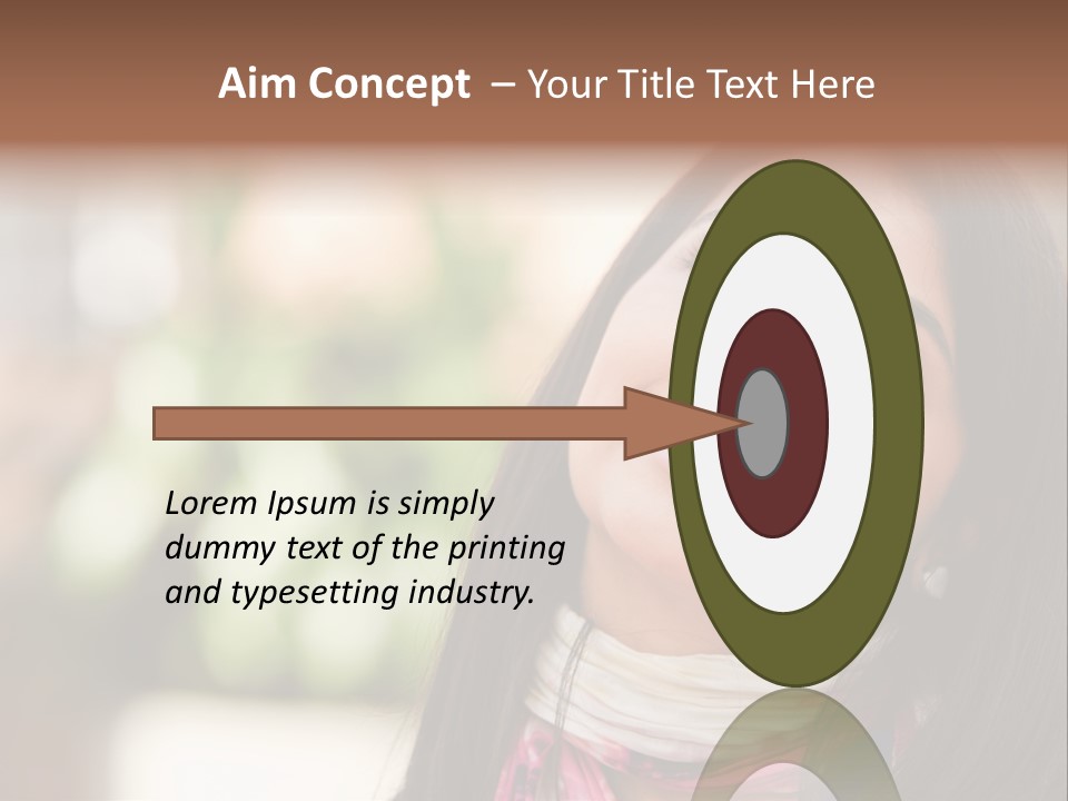 Adult Female Hispanic PowerPoint Template