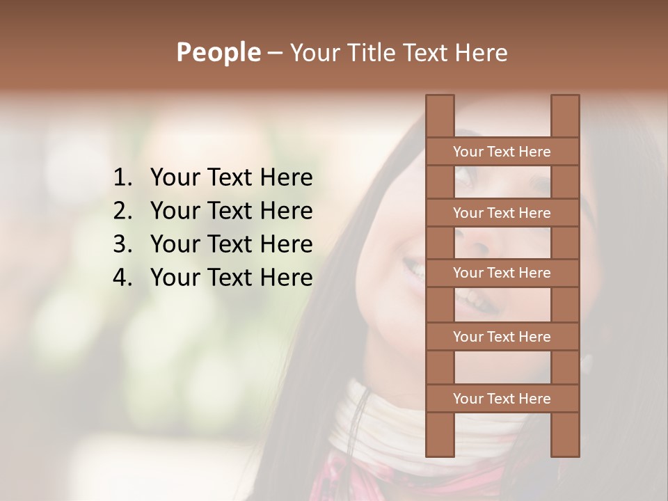 Adult Female Hispanic PowerPoint Template