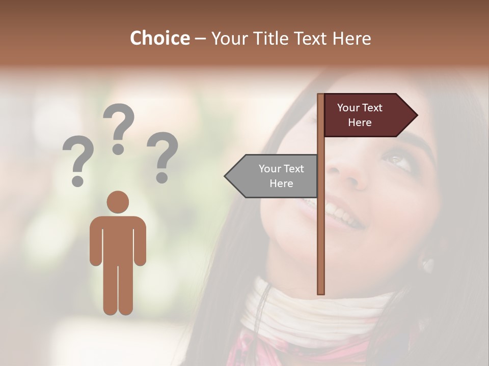 Adult Female Hispanic PowerPoint Template