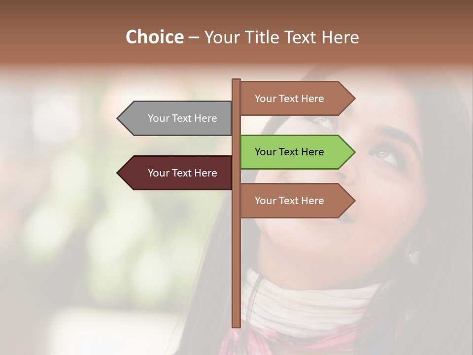 Adult Female Hispanic PowerPoint Template