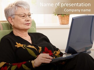 Boomer Active Laptop PowerPoint Template