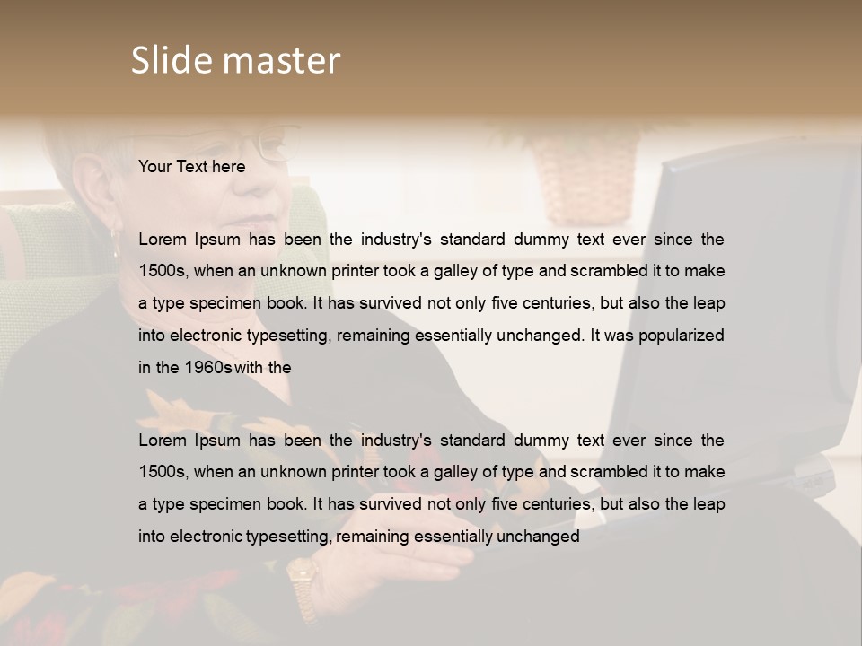 Boomer Active Laptop PowerPoint Template