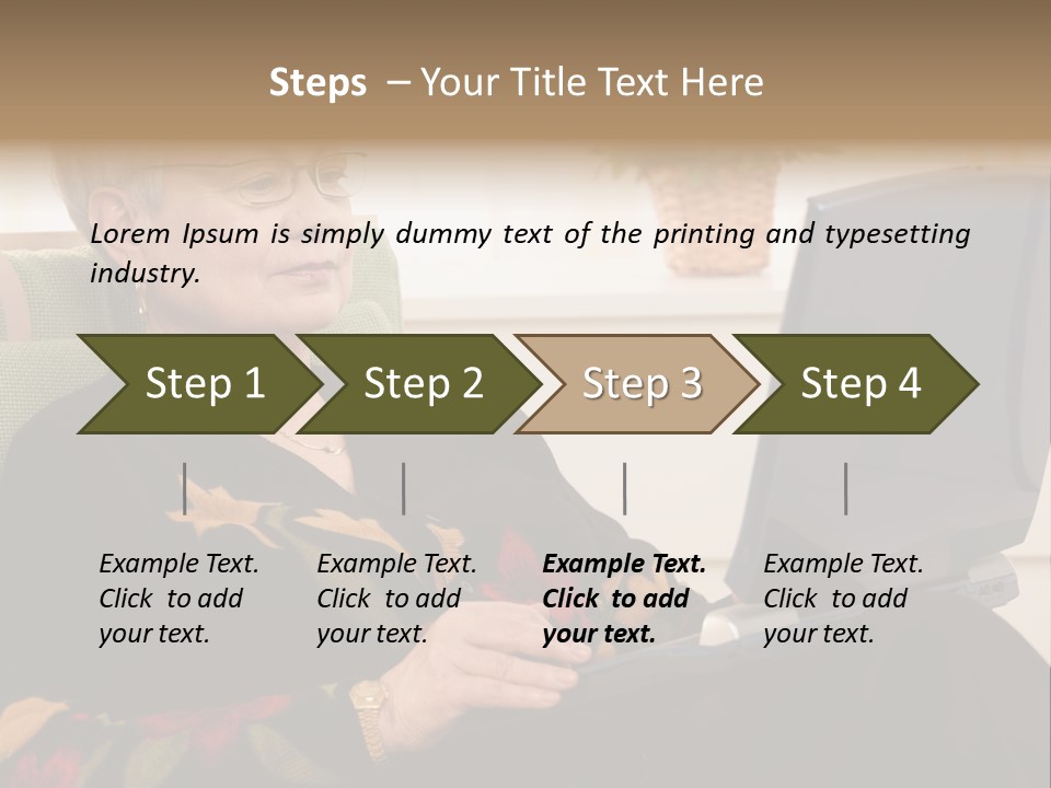 Boomer Active Laptop PowerPoint Template