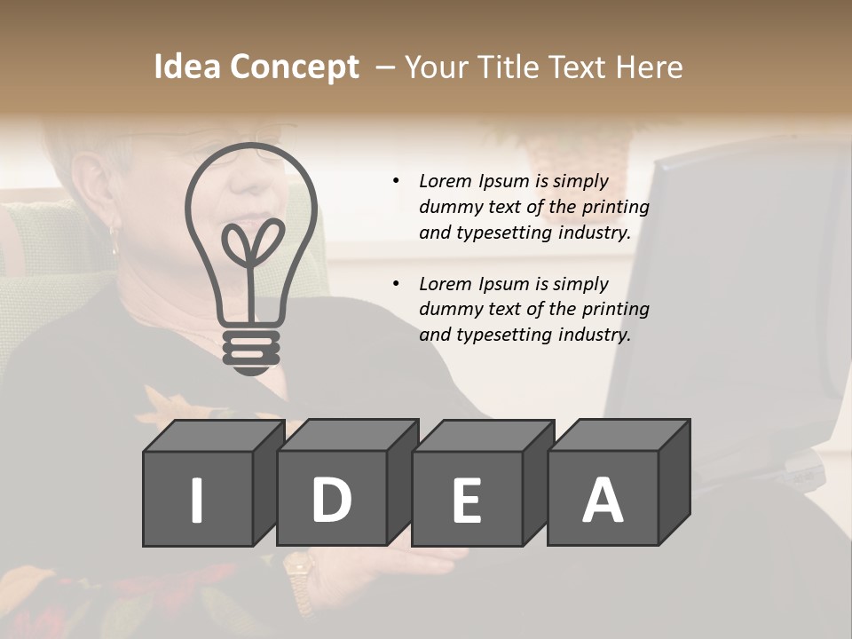 Boomer Active Laptop PowerPoint Template