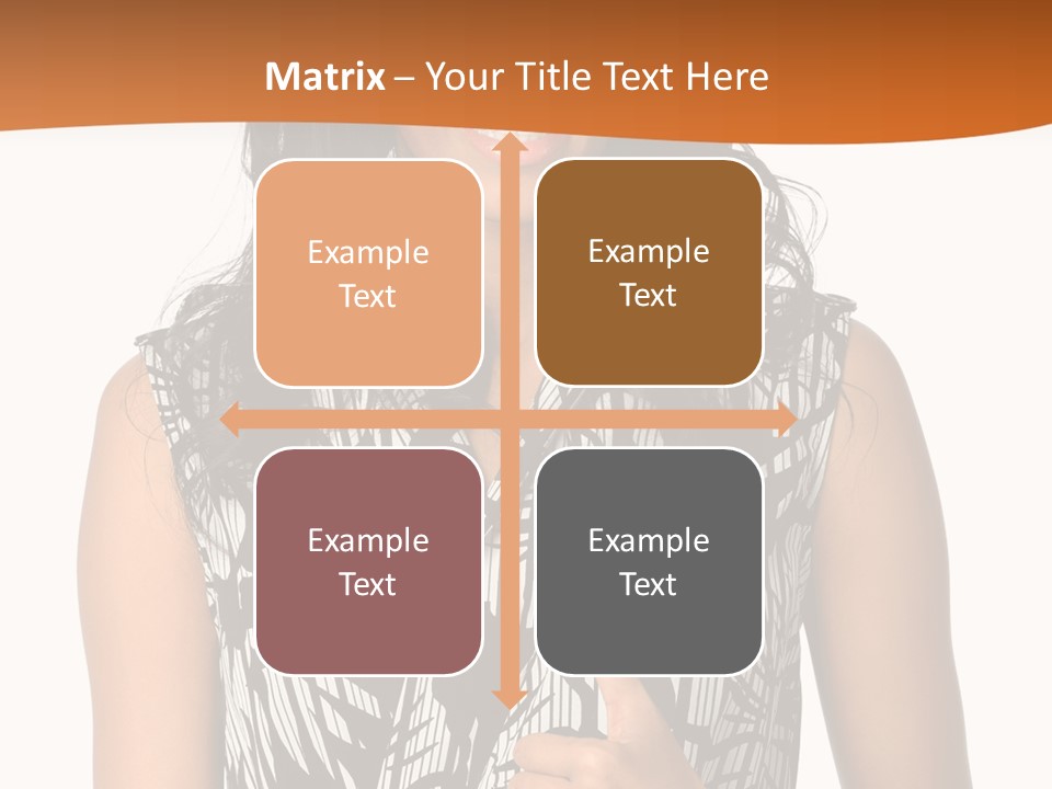 Cute Beauty Black PowerPoint Template