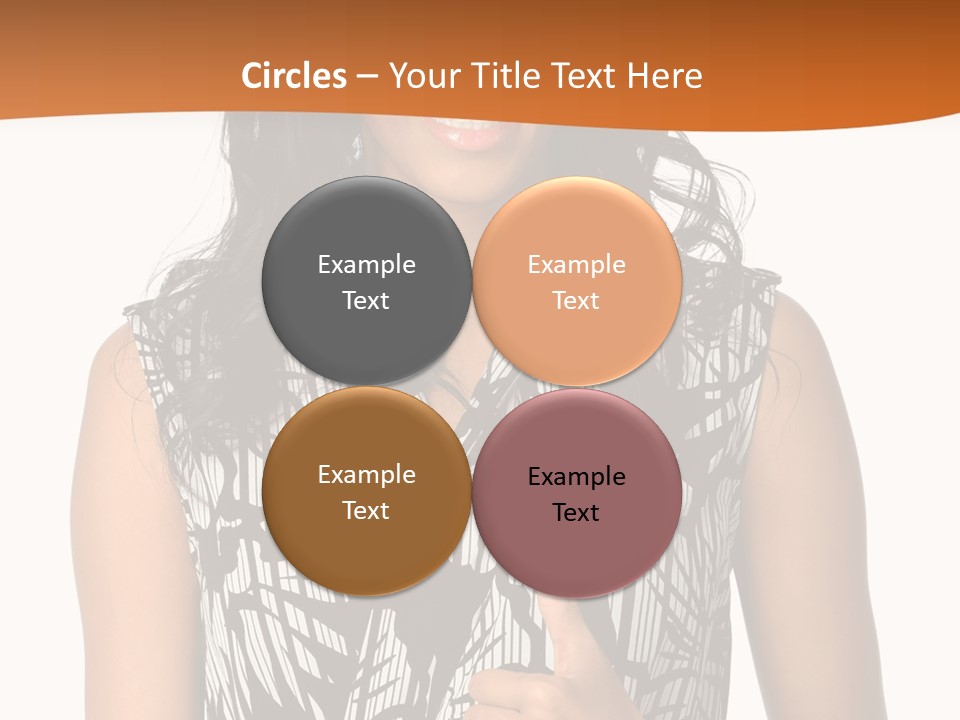 Cute Beauty Black PowerPoint Template