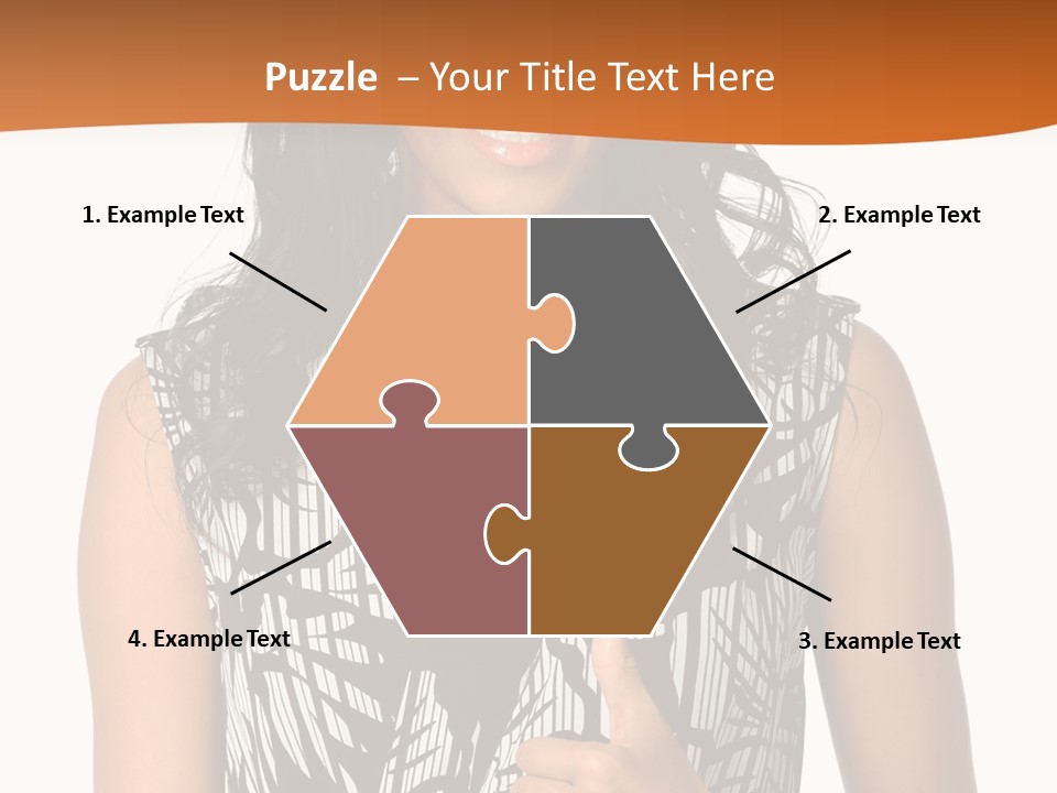 Cute Beauty Black PowerPoint Template