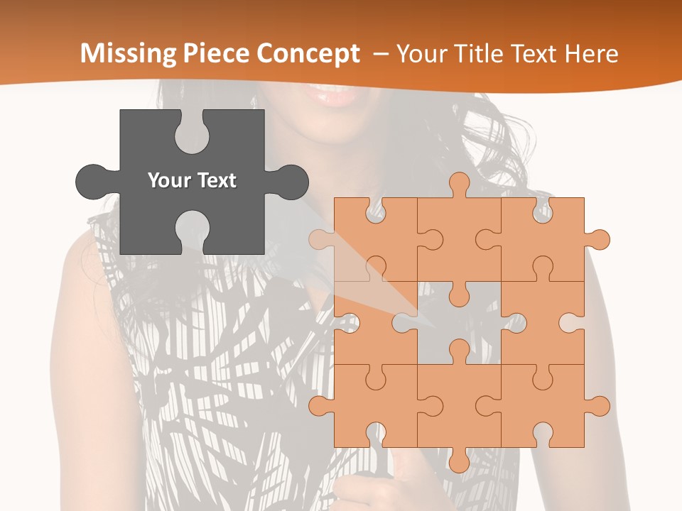 Cute Beauty Black PowerPoint Template