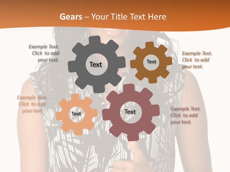 Cute Beauty Black PowerPoint Template