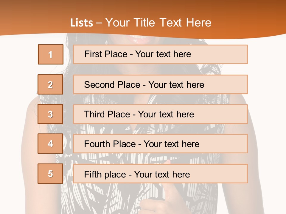 Cute Beauty Black PowerPoint Template