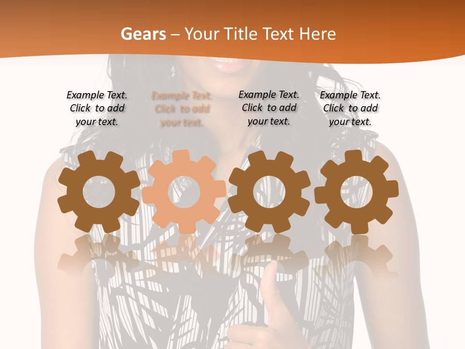 Cute Beauty Black PowerPoint Template