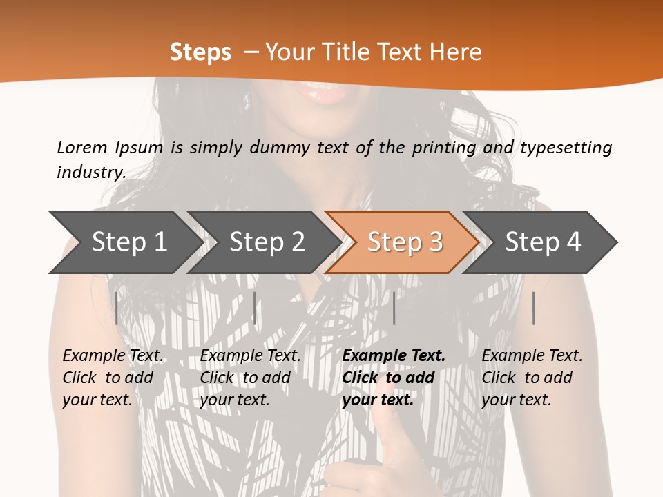 Cute Beauty Black PowerPoint Template