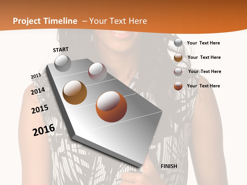 Cute Beauty Black PowerPoint Template