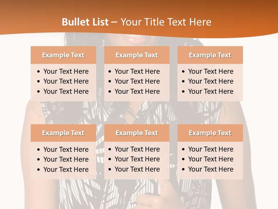 Cute Beauty Black PowerPoint Template