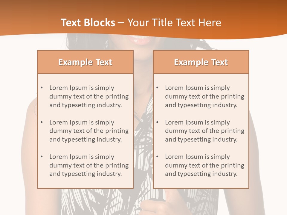 Cute Beauty Black PowerPoint Template