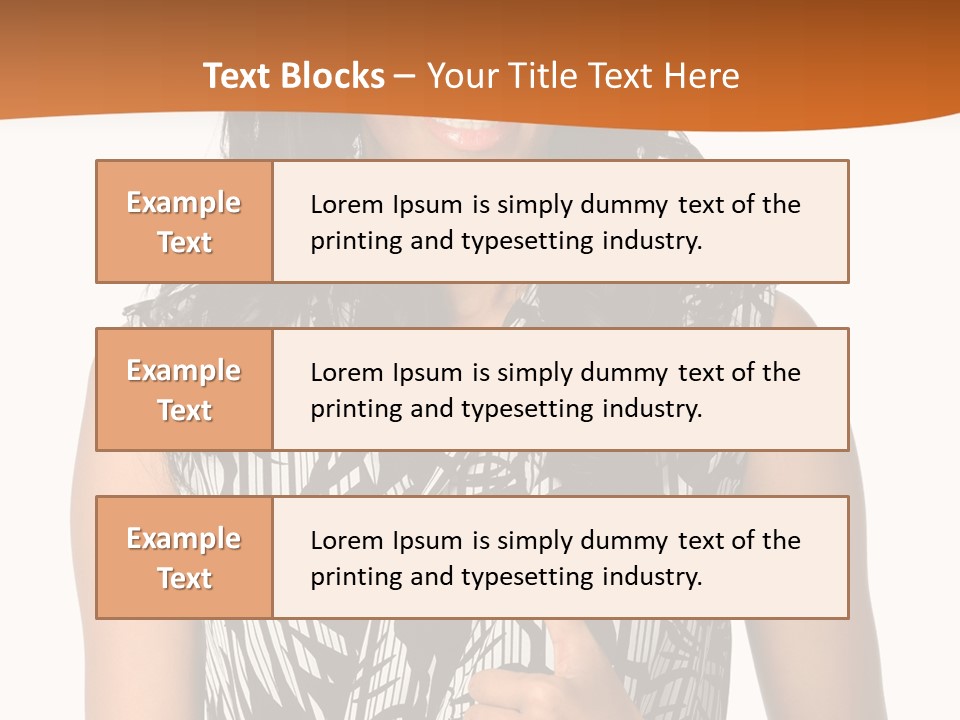 Cute Beauty Black PowerPoint Template