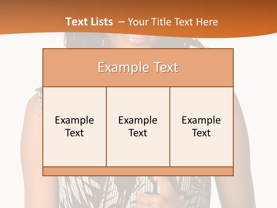 Cute Beauty Black PowerPoint Template
