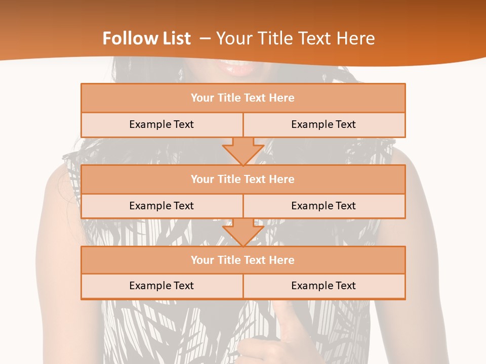 Cute Beauty Black PowerPoint Template