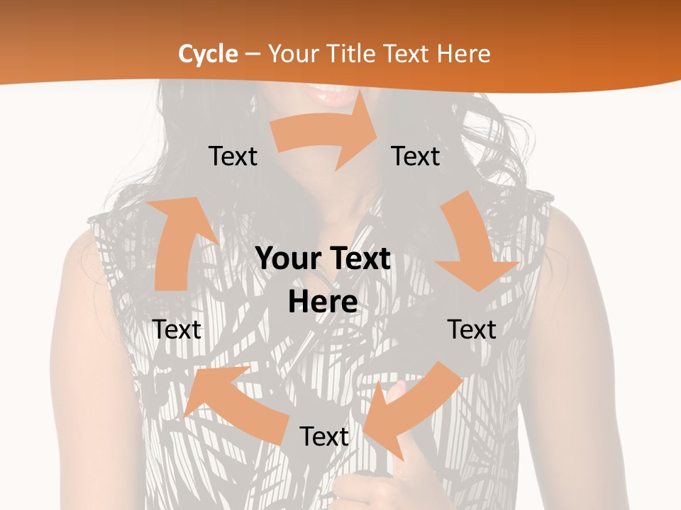 Cute Beauty Black PowerPoint Template