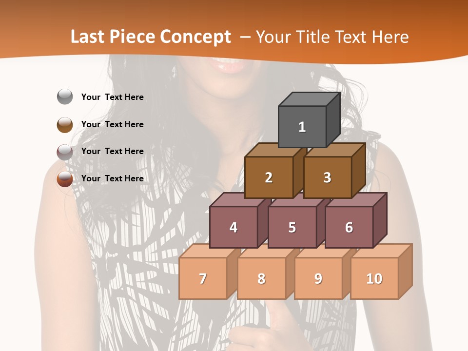 Cute Beauty Black PowerPoint Template