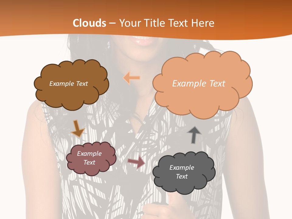 Cute Beauty Black PowerPoint Template