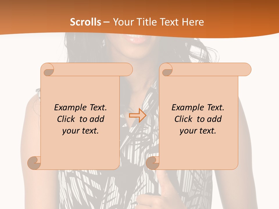 Cute Beauty Black PowerPoint Template