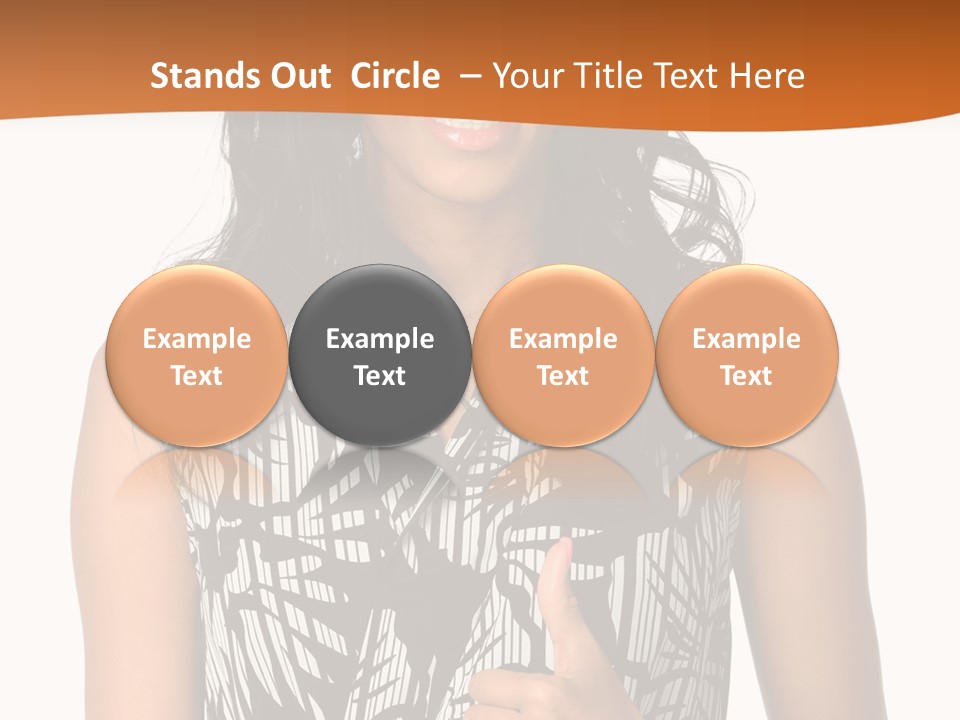 Cute Beauty Black PowerPoint Template