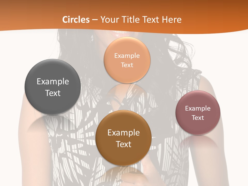 Cute Beauty Black PowerPoint Template