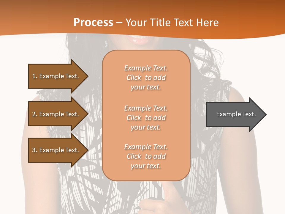 Cute Beauty Black PowerPoint Template