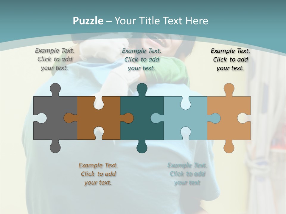 Growing Closeup Leaf PowerPoint Template