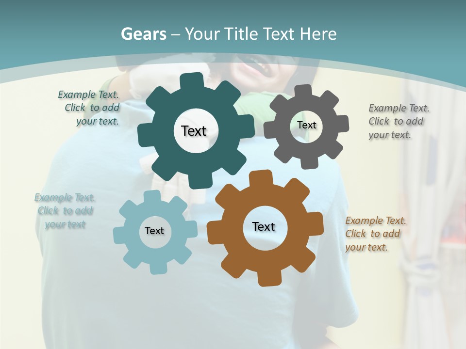 Growing Closeup Leaf PowerPoint Template