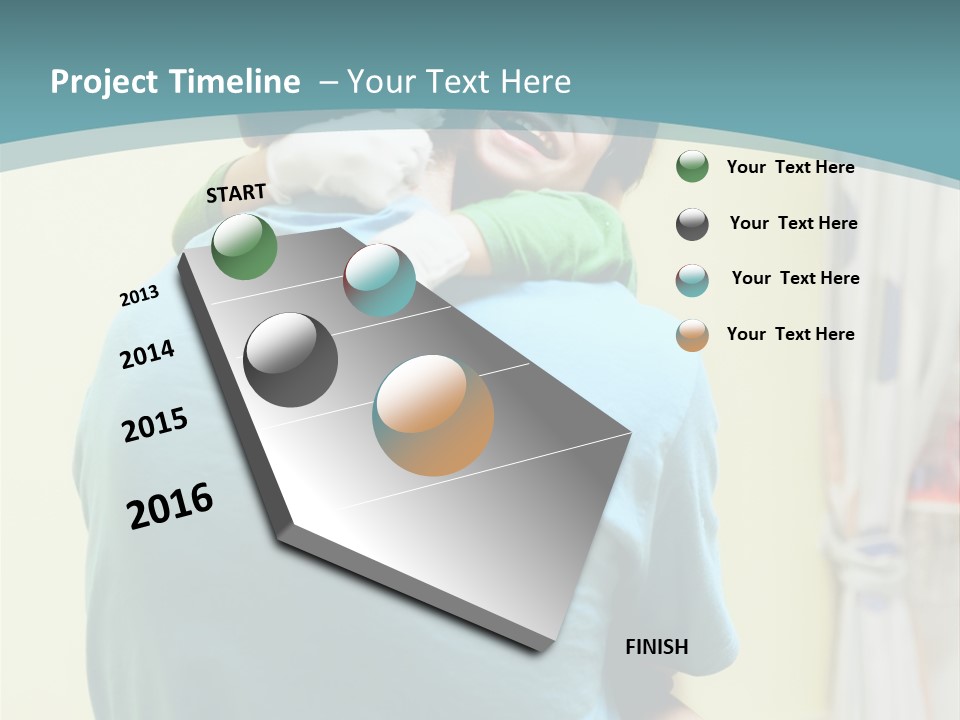 Growing Closeup Leaf PowerPoint Template