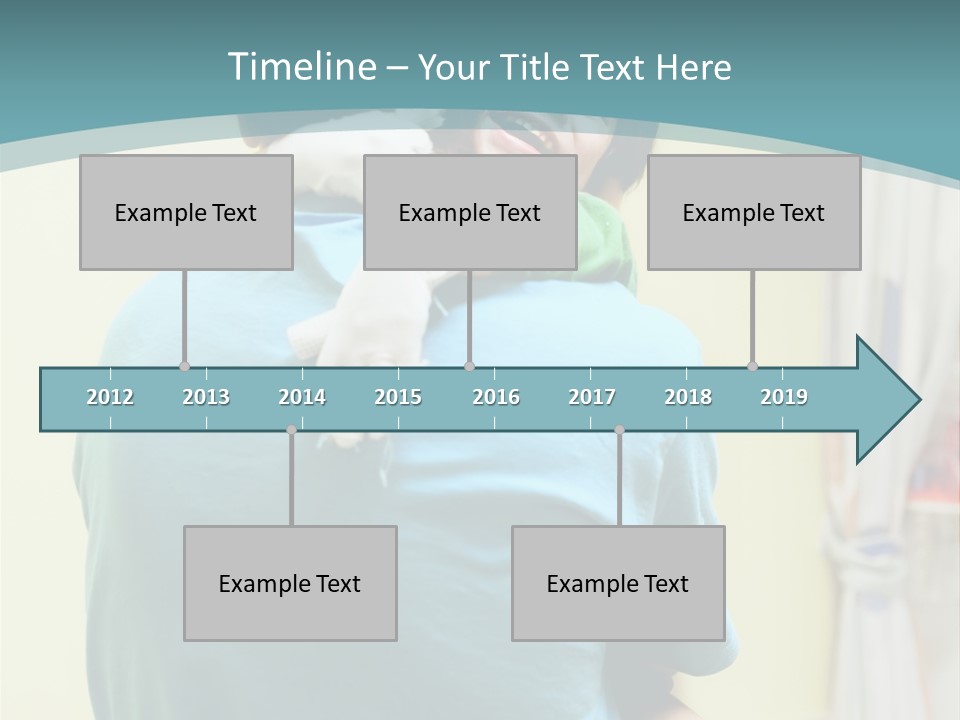 Growing Closeup Leaf PowerPoint Template