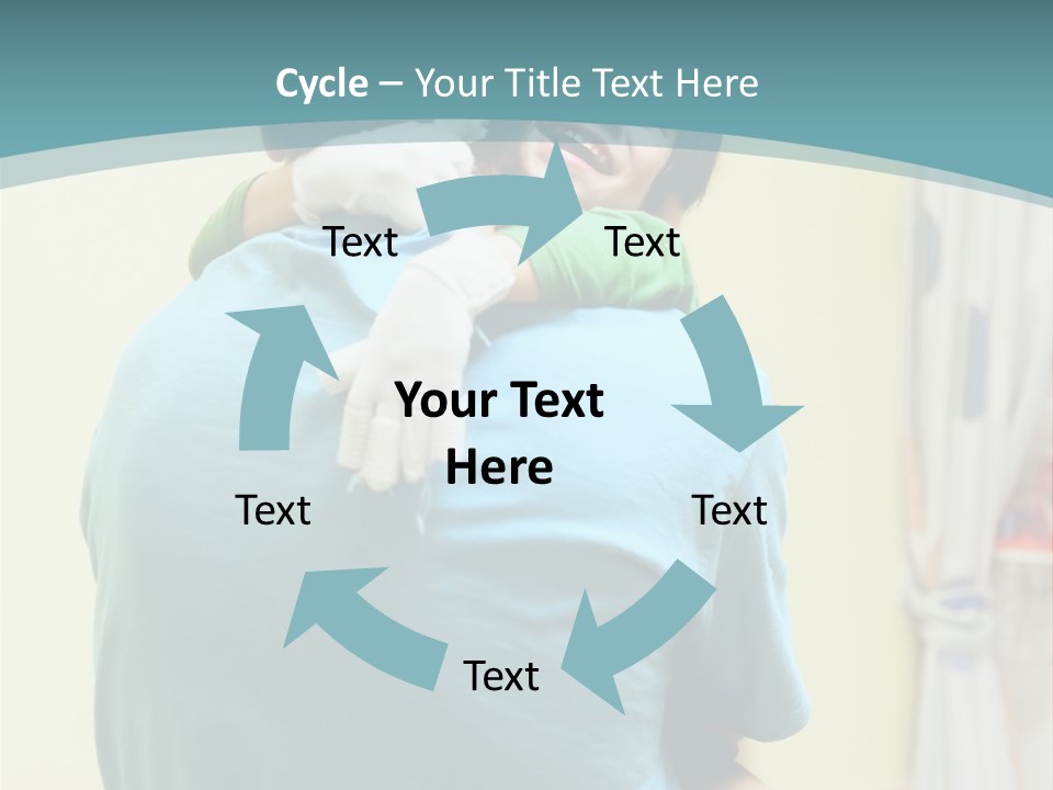 Growing Closeup Leaf PowerPoint Template