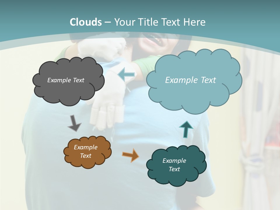 Growing Closeup Leaf PowerPoint Template